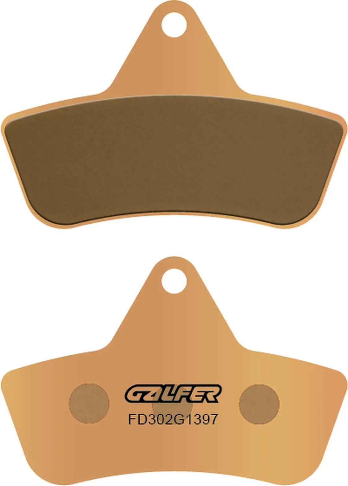 Front Sintered Quads Brake Pads - Galfer Compatible With Arctic Cat 250 2X4 - 4X4 (1998-2004)