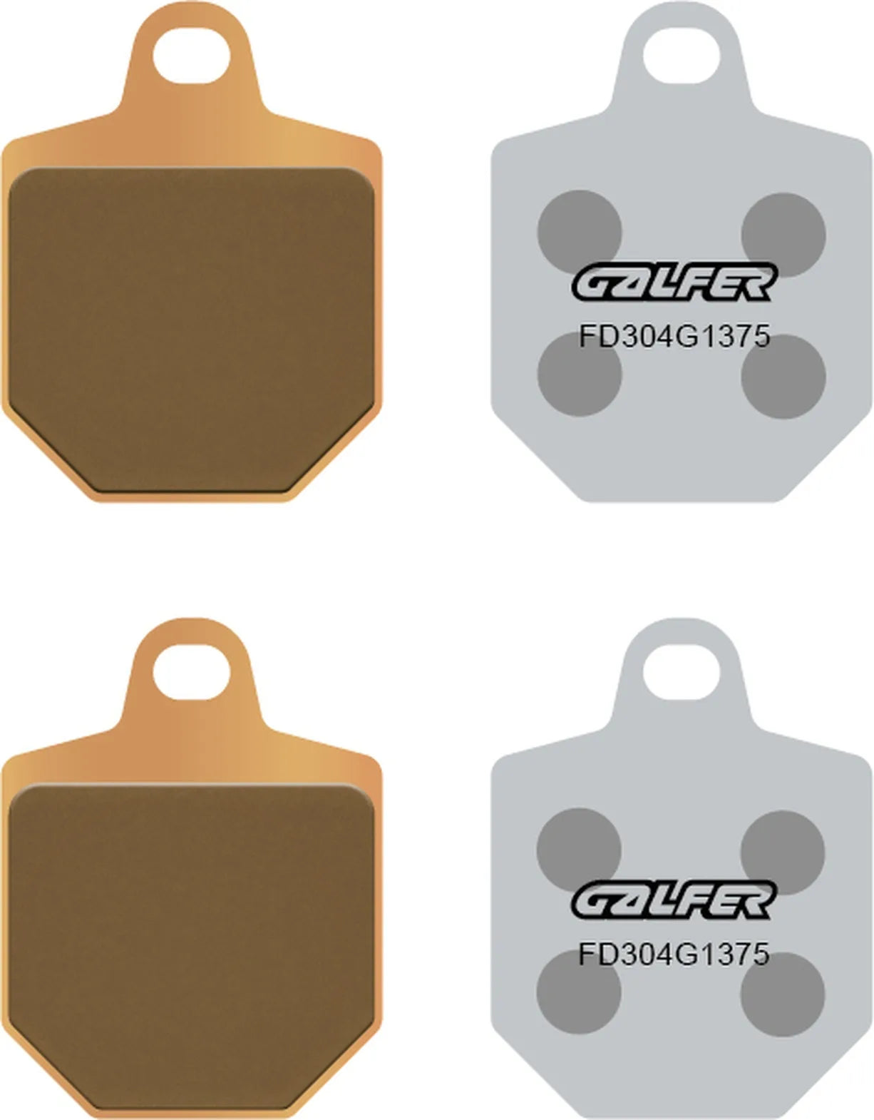Front Sintered Sport Brake Pads - Galfer Compatible With Hm Crm 250 X (2007)