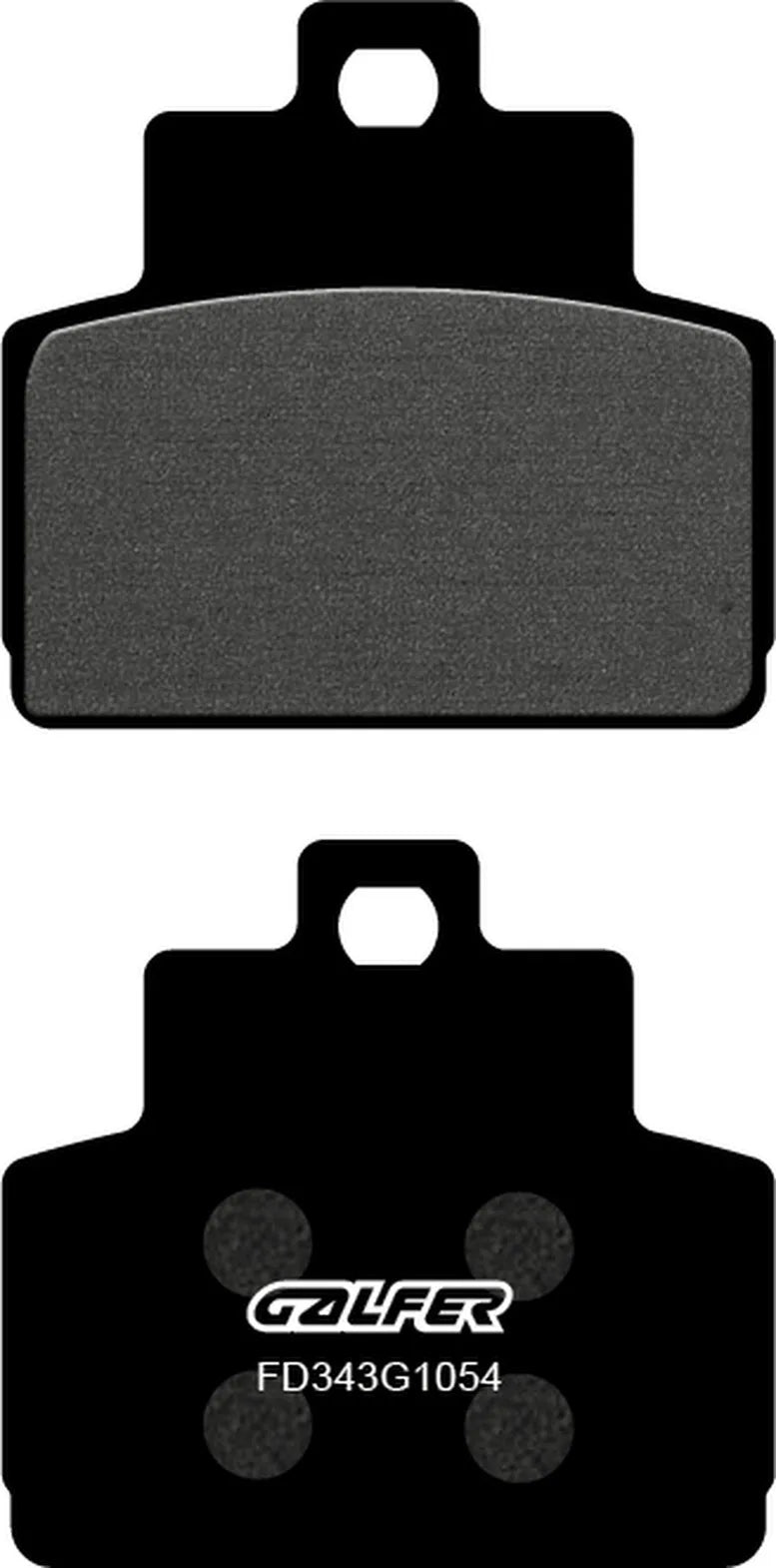 Rear Right Semi-Metal Brake Pads - Galfer Compatible With Piaggio X10 500 (2012)