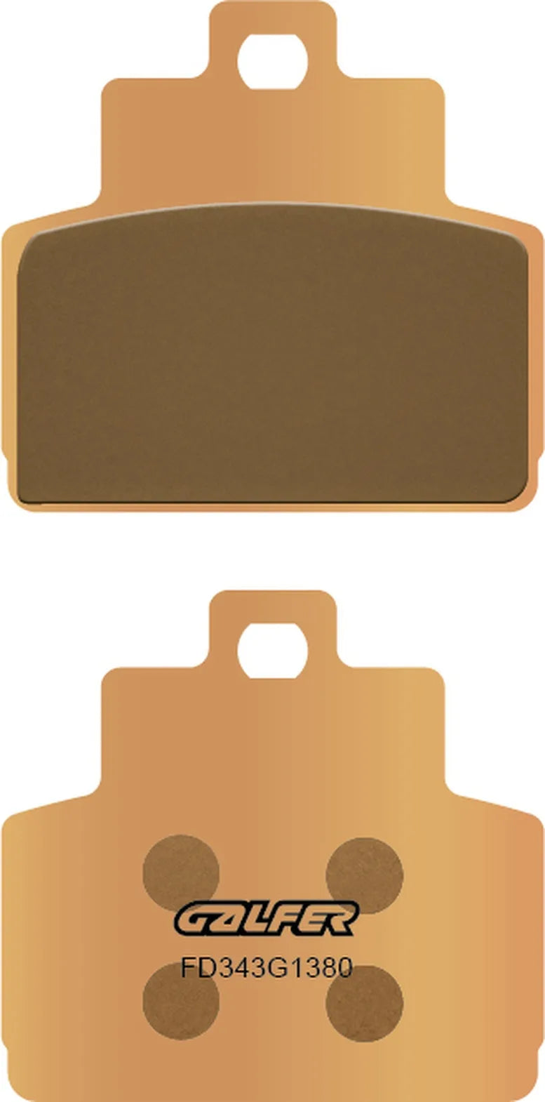 Rear Right Sintered Scooter Brake Pads - Galfer Compatible With Piaggio X9 125 Evolution (2006)