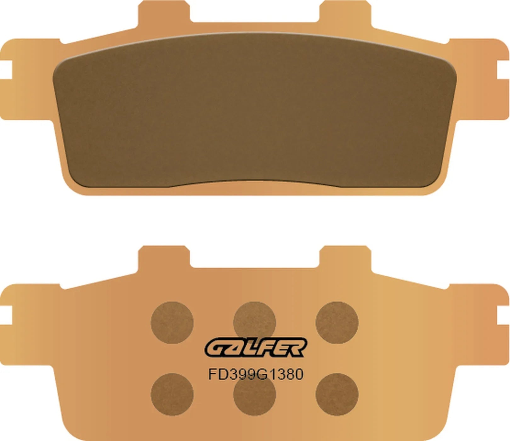 Rear Sintered Scooter Brake Pads - Galfer Compatible With Benelli Tornado 400 (2024)