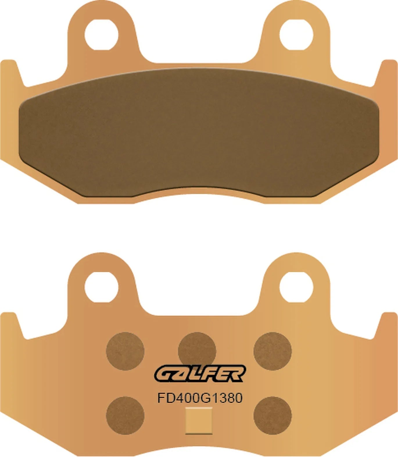 Rear Sintered Scooter Brake Pads - Galfer Compatible With Suzuki An 400 Burgman (2003-2005)