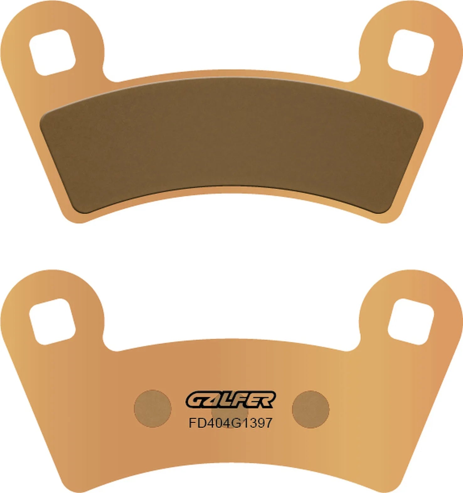 Front Sintered Quads Brake Pads - Galfer Compatible With Polaris Rzr Rzr 800 Ranger (2008-2014)