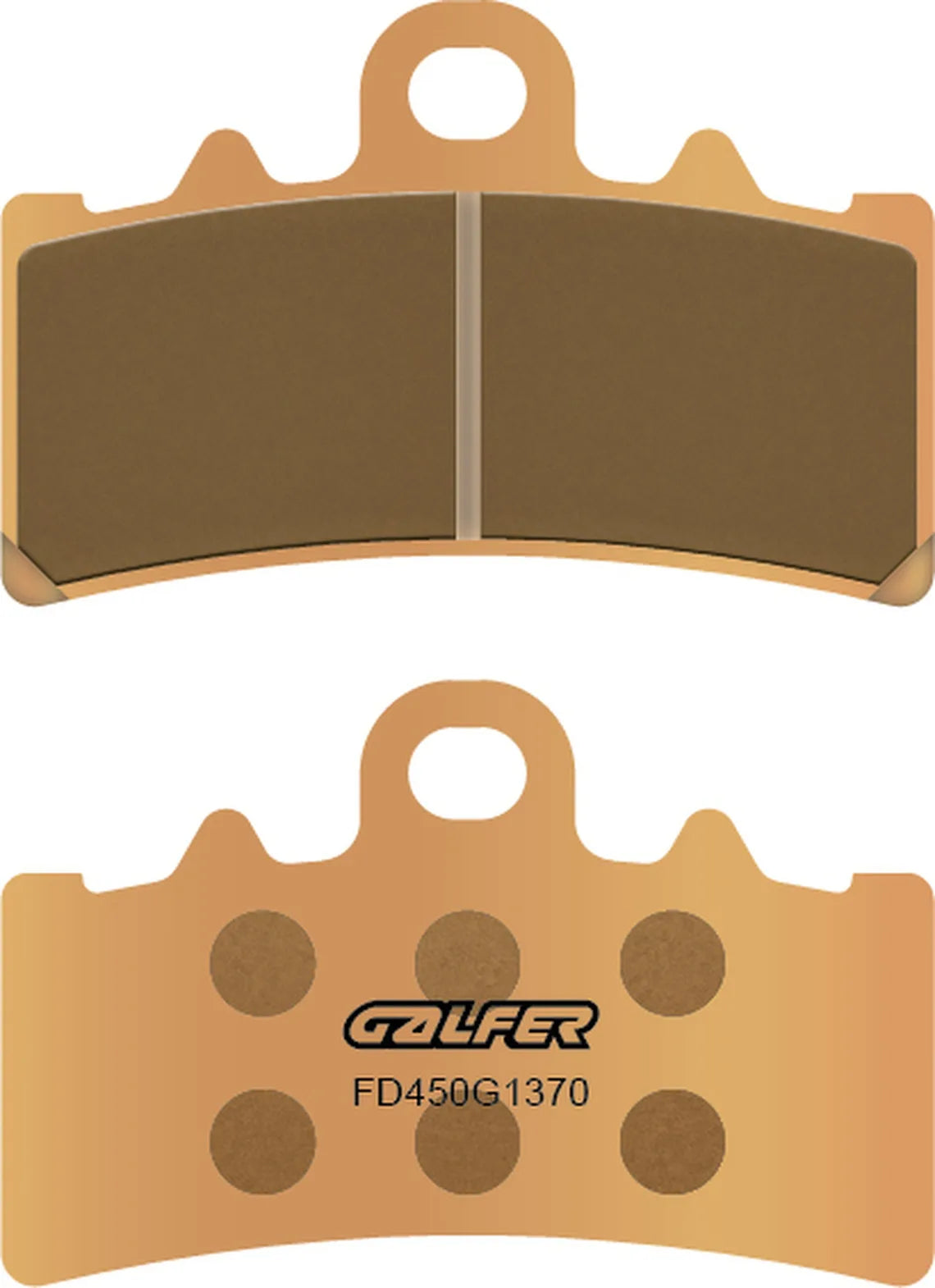 Front Sintered Street Brake Pads - Galfer Compatible With Fantic Motor Caballero Scrambler 500 (2018)