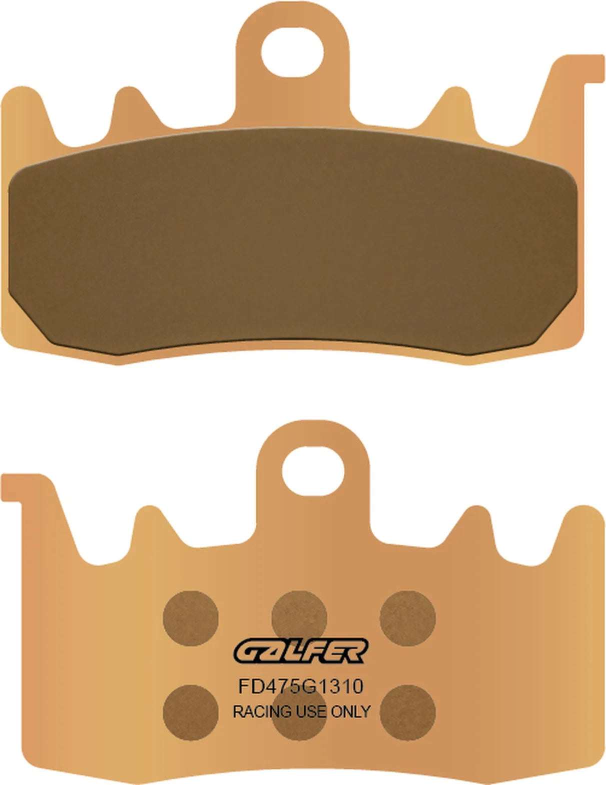 Front Sintered Racing Brake Pads - Galfer Compatible With Keeway Dark Flag 500 (2022)