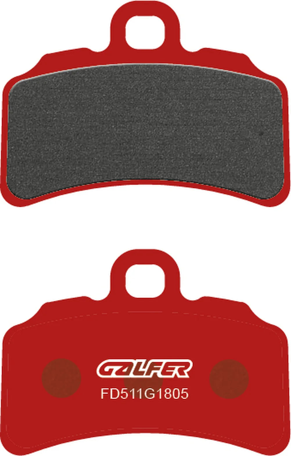 Front Semi-Metal Trial Top Brake Pads - Galfer Compatible With Gasgas Trial Gp 250 (2019)