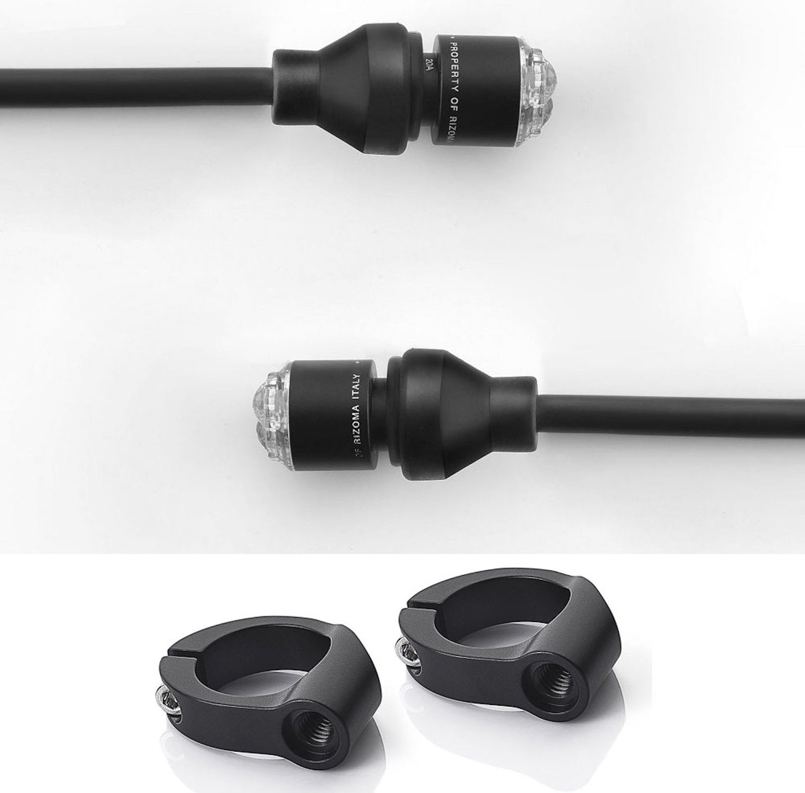 Couple Led Turn Signal Front + Mirror Kit Light Unit - Rizoma Compatible With Triumph Thruxton 1200 R (2017-2020)