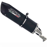 Exhaust Tip Without Sound Certification Furore Aluminium Black - Gpr Compatible With Cfmoto 700 Mt (2023-2024)