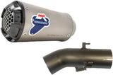 Exhaust Tip Without Sound Certification Gp2R-Rht Titanium Aluminium Cap - Termignoni Compatible With Yamaha Mt-3 (2015-2020)