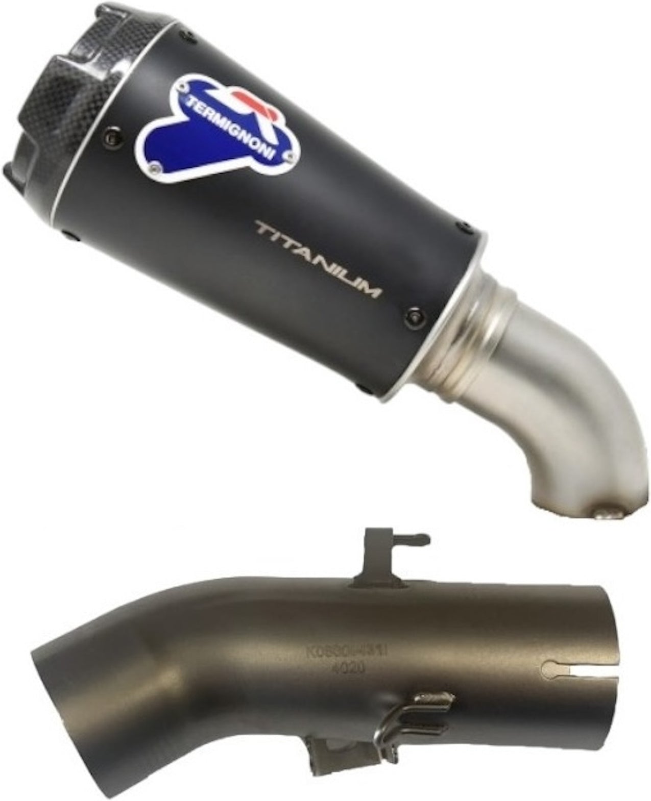 Exhaust Tip Without Sound Certification Gp2R-R Stainless Steel - Termignoni Compatible With Benelli Leoncino 500 Trail (2018-2020)