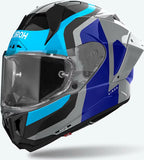 Full-Face Motorcycle Helmet Airoh Gp800 - Gp8C19 Hpc Carbon Blue Red Glossy Competition Size M