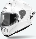 Full-Face Motorcycle Helmet Airoh Gp800 - Gp8F14 Hpc Carbon Gloss White Color Size L