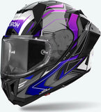 Full-Face Motorcycle Helmet Airoh Gp800 - Gp8Mu18 Hpc Carbon Gloss Blue Must Size Xl