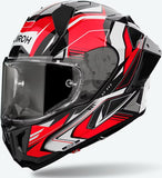 Full-Face Motorcycle Helmet Airoh Gp800 - Gp8Mu55 Hpc Carbon Gloss Red Must Size M