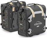 Monokey Canyon Black Side Bags - 70 Lt Canyon Nylon - Givi Compatible With Yamaha Xt 1200 Ze Super Ténéré (2014-2020)