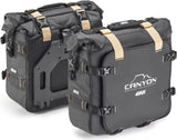 Monokey Canyon Black Side Bags - 50 Lt Canyon Nylon - Givi Compatible With Honda Cbf 600 S - N (2004-2012)