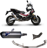 Complete Non-Catalytic Exhaust System With Sound Certification Scream Titanium Carbon Cap - Termignoni Compatible With Honda X-Adv 750 (2017-2022)