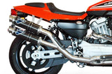 Complete Exhaust System Without Sound Certification Round Carbon - Termignoni Compatible With Harley-Davidson Xr 1200 R