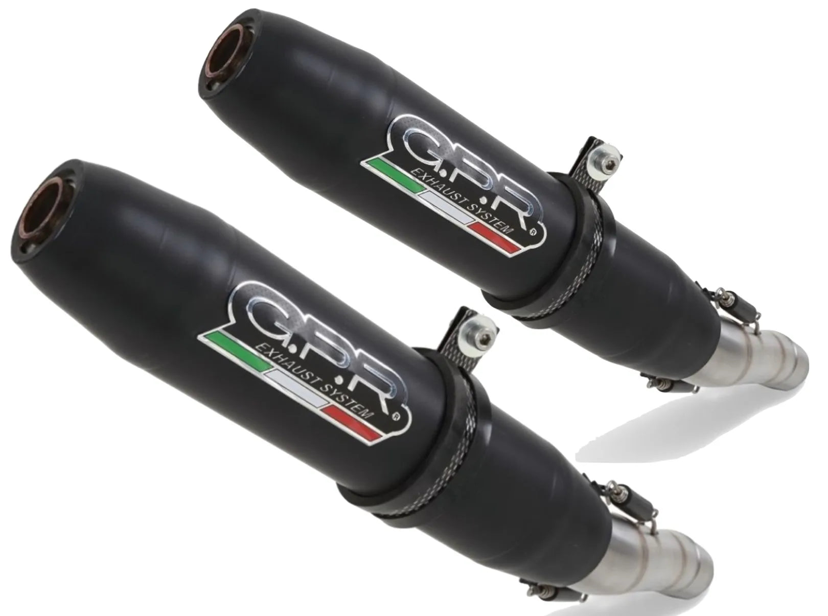 Exhaust Tip With Noise Certification Deeptone Cafe Racer Black Stainless Steel - Gpr Compatible With Yamaha Xj 600 Diversion (1984-1991)