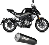 Complete Catalytic Exhaust System With Sound Certification X-M1 Steel Black - Mivv Compatible With Cfmoto 300 Nk (2021-2024)