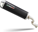 Complete Non-Catalytic Exhaust System With Sound Certification Evo4 Road Black Aluminium - Gpr Compatible With Mbk Skyliner 125 (1998-2006)