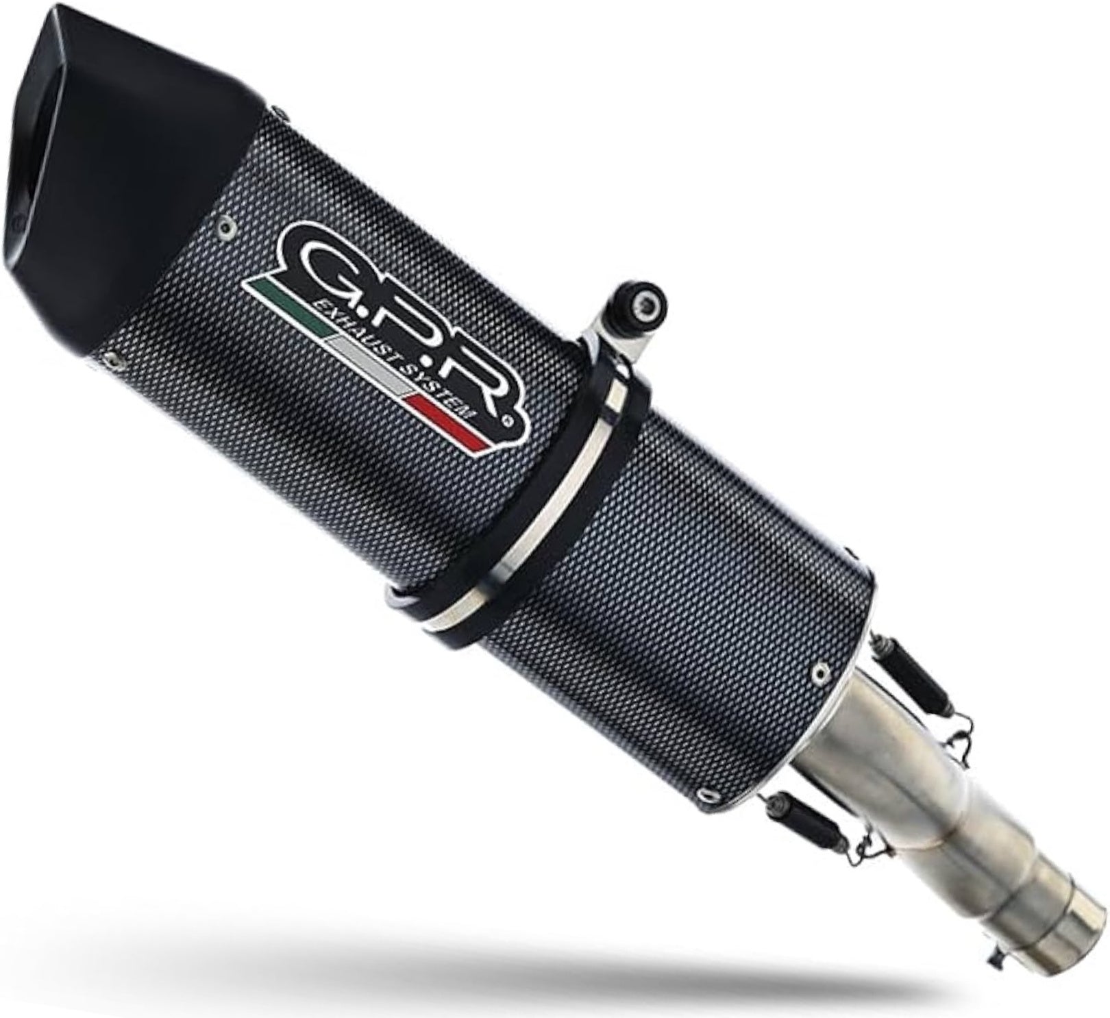 Complete Non-Catalytic Exhaust System With Sound Certification Furore Carbon Look - Gpr Compatible With Rieju Mrx - Smx 125 (2002-2008)
