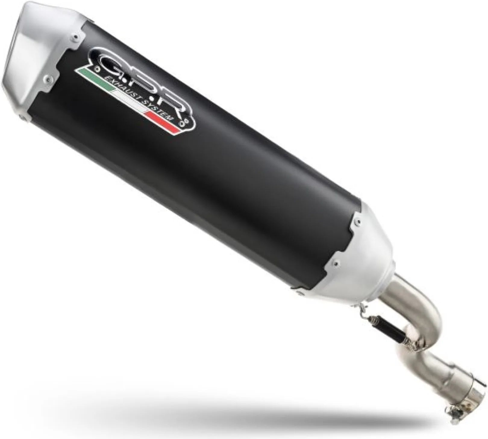 Complete Catalytic Exhaust System With Sound Certification Furore Evo4 Aluminium Black - Gpr Compatible With Cfmoto 700 Mt (2023-2024)
