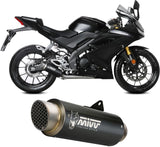 Complete Catalytic Exhaust System With Sound Certification Gppro Steel Black - Mivv Compatible With Yamaha Mt-125 (2025-2026)