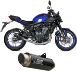 Complete Non-Catalytic Exhaust System With Sound Certification Gppro Carbon - Mivv Compatible With Yamaha Mt-07 (2025-2026)