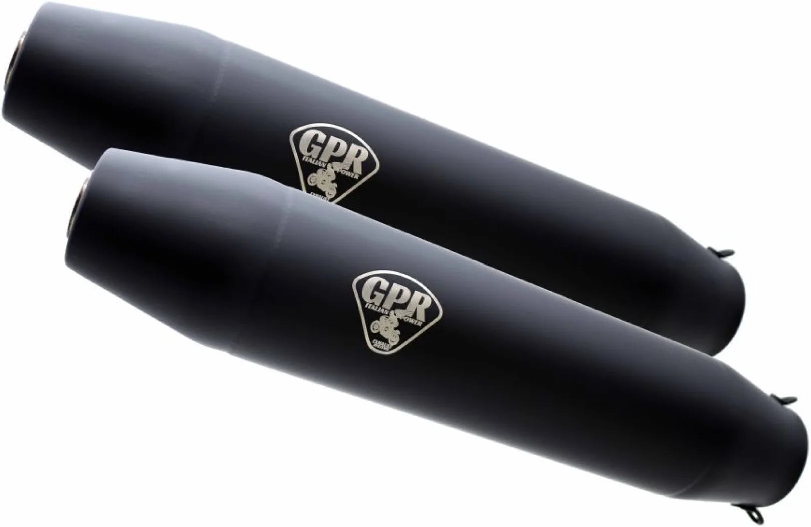 Dual Exhaust System With Sound Certification Satinox Stainless Steel - Gpr Compatible With Moto Guzzi Breva 750 (2003-2009)