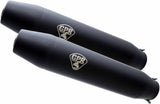 Exhaust Tip With Noise Certification Deeptone Cafe Racer Black Stainless Steel - Gpr Compatible With Bmw R 60 (1973-1976)