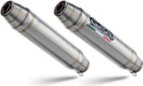 Dual Catalytic Exhaust Tips With Sound Certification Satinox Stainless Steel - Gpr Compatible With Yamaha Tdm 900 (2002-2014)