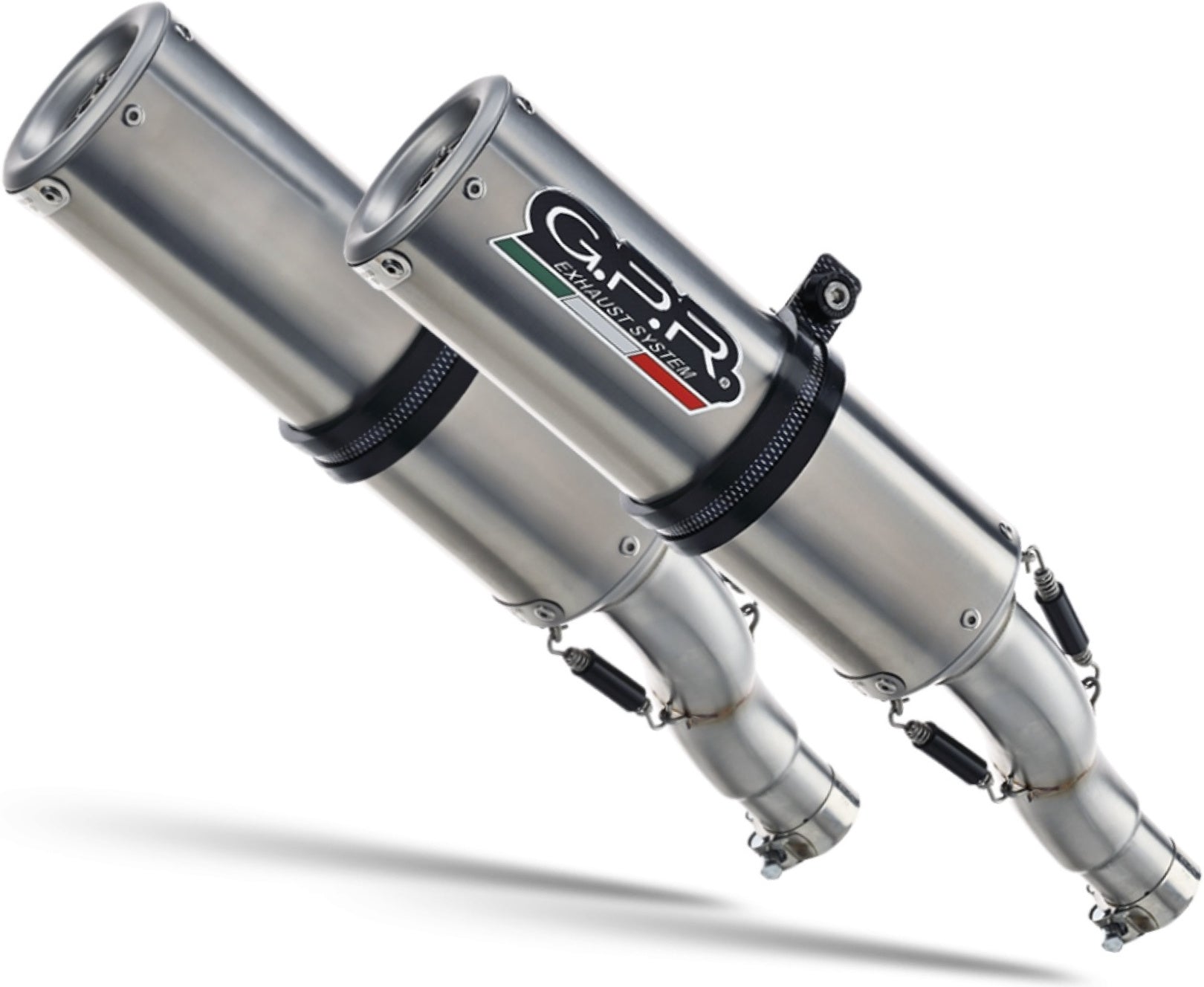 Dual Exhaust System With Sound Certification M3 Stainless Steel - Gpr Compatible With Moto Morini Corsaro 1200 (2005-2011)