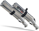Dual Exhaust System With Sound Certification M3 Stainless Steel - Gpr Compatible With Yamaha Fz-6 - Fazer S1 - S2 (2004-2013)