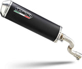 Exhaust Tip With Noise Certification Evo4 Road Black Aluminium - Gpr Compatible With Piaggio Beverly 500 (2002-2006)