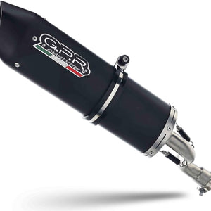Exhaust Tip With Noise Certification Furore Aluminium Black - Gpr Compatible With Suzuki Gsx-R 750 (1992-1995)