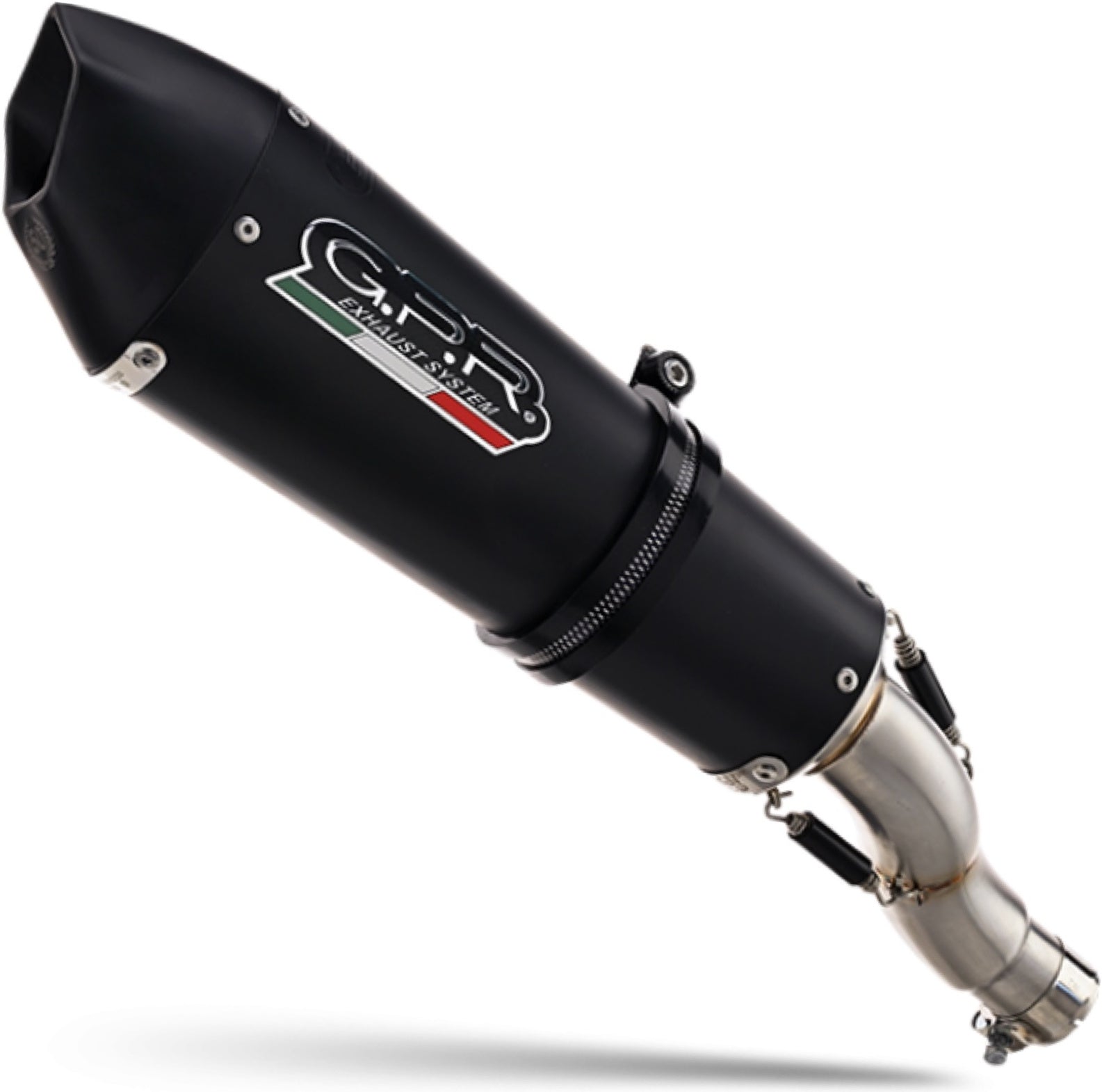 Catalytic Exhaust Tip With Sound Certification Gp Evo4 Black Titanium - Gpr Compatible With Moto Morini X-Cape 650 (2021-2023)