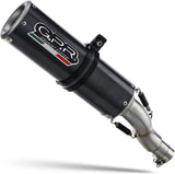 Catalytic Exhaust Tip With Sound Certification Furore Aluminium Black - Gpr Compatible With Swm Rs 650 R (2017-2018)