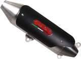 Exhaust Tip With Noise Certification Furore Aluminium Black - Gpr Compatible With Triumph Speed Triple 1050 (2005-2006)