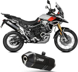 Exhaust Tip With Noise Certification Speed Edge Steel Black - Mivv Compatible With Triumph Tiger 900 Rally (2024-2026)