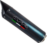 Exhaust Tip With Noise Certification Tiburon Carbon Look - Gpr Compatible With Triumph Daytona 675 (2006-2008)