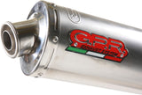 Exhaust Tip With Noise Certification Tondo Stainless Steel - Gpr Compatible With Hyosung Comet 250 Gt - R (2001-2014)