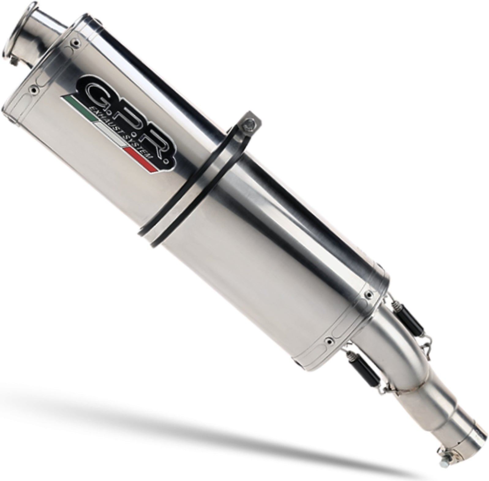 Exhaust Tip With Noise Certification Trioval Stainless Steel - Gpr Compatible With Kymco Quannon 125 (2007-2016)