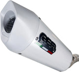 Catalytic Exhaust Tip With Sound Certification Albus Evo4 White Aluminium - Gpr Compatible With Um Dsr Sm - Ex 125 (2021-2023)