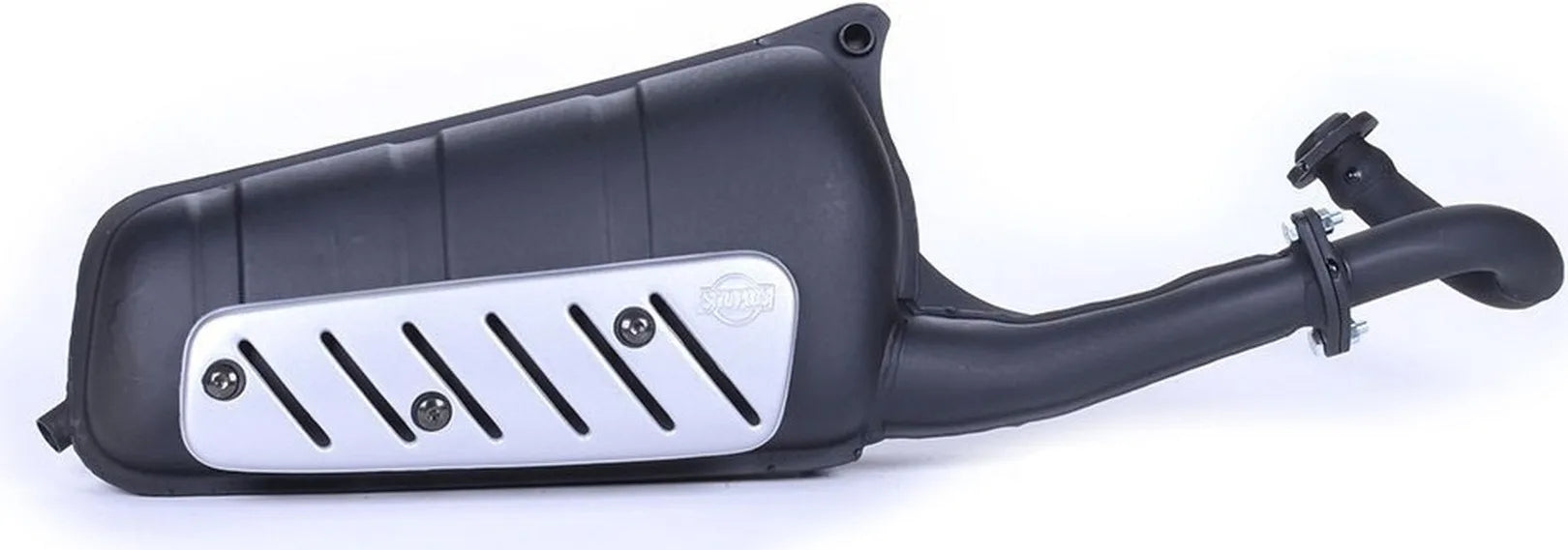 Complete Catalytic Exhaust System With Sound Certification Sitoplus Stainless Steel - Leovince Compatible With Piaggio Fl (1995-2000)