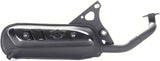 Complete Catalytic Exhaust System With Sound Certification Sitoplus Stainless Steel - Leovince Compatible With Malaguti F12 Phantom Air - Liquid (1994-1998)