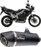 Exhaust Tip With Noise Certification Lv One Evo Stainless Steel Carbon Fiber End Cap - Leovince Compatible With Ktm 690 Smc (2008-2011)
