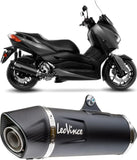 Exhaust Tip With Noise Certification Nero Stainless Steel Carbon Fiber End Cap - Leovince Compatible With Yamaha X-Max 300 (2017-2020)