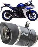 Exhaust Tip With Noise Certification Lv Pro Carbon Fiber Carbon Fiber End Cap - Leovince Compatible With Yamaha Yzf-R25 (2014-2018)