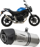 Exhaust Tip With Noise Certification Lv Corsa S Steel Full Black Steel Black End Cap - Leovince Compatible With Kawasaki Z 900 A2 (2018-2024)